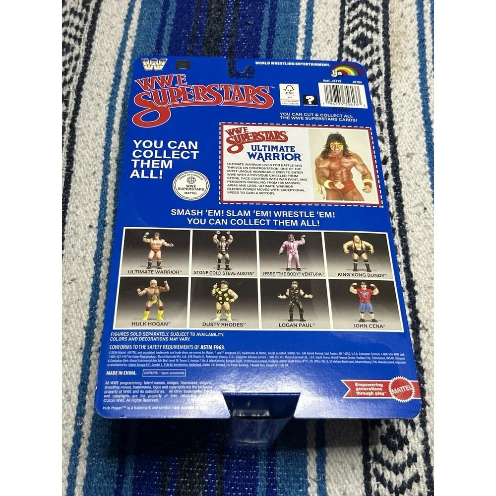 WWE Superstars Mattel Retro Ultimate Warrior Wrestling Action Figure NIB LJN